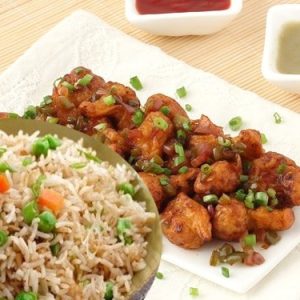 Combo( Veg Fried Rice + Gobi Manchurian )